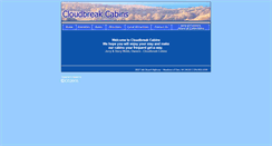 Desktop Screenshot of cloudbreakcabins.com